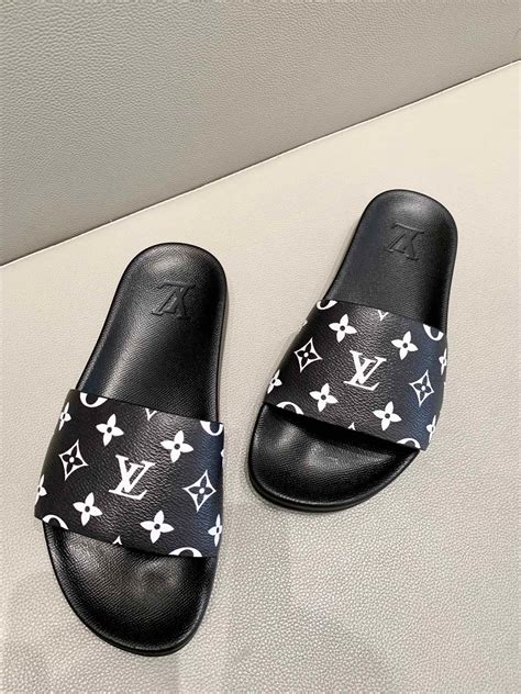 louis vuitton chunky slides|louis vuitton denim slides.